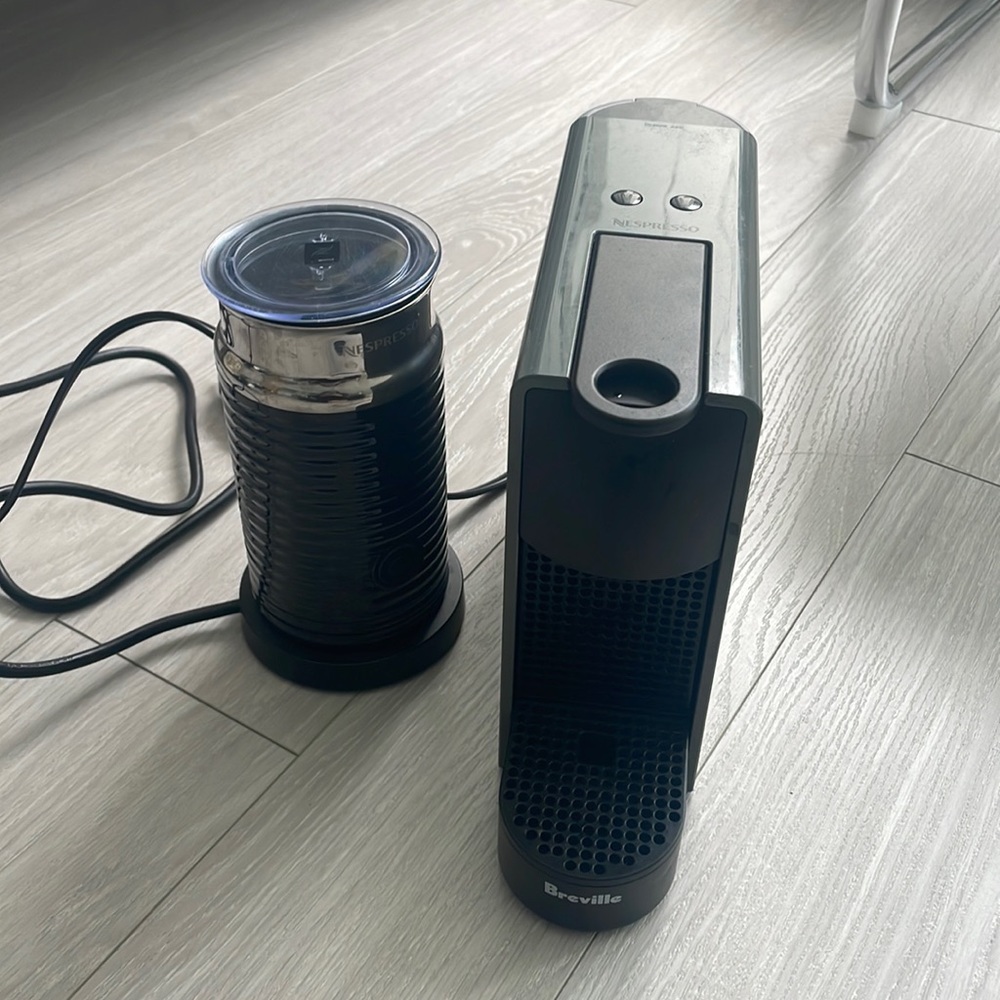 Nespresso Essenza Mini with milk frother